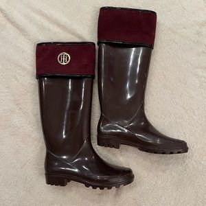 Tommy Hilfiger Shiner Merlot Rain boots